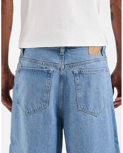 Cotton On Blue Super Baggy Jort for men