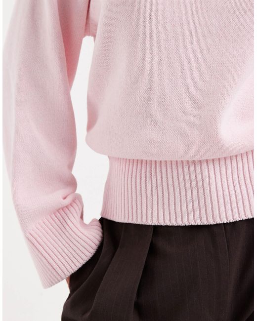 Pull ras ASOS en coloris Pink