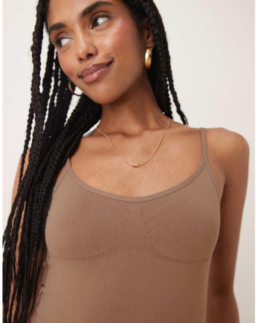 ASOS Natural Seamless Cami Bodysuit