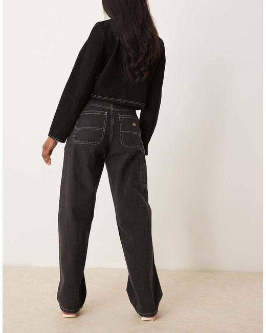 Dickies Black Herndon Loose Fit Denim Jeans