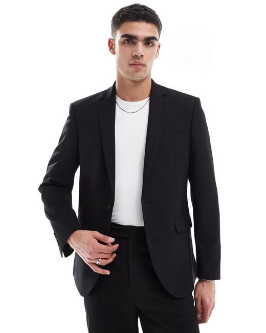 ASOS Black Slim Suit Jacket for men