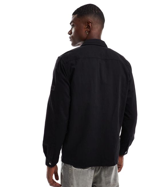 Barbour Blue Maze Peached Overshirt for men