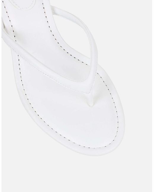 SIMMI Natural Tramonto Toe Post Heeled Mules