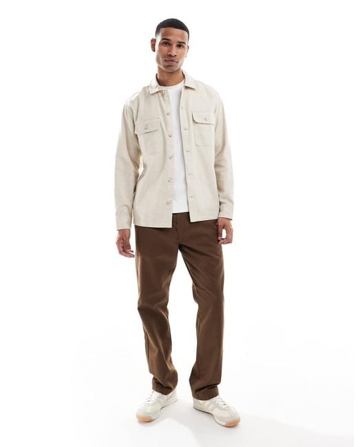 Jack & Jones Natural Brushed Overshirt for men