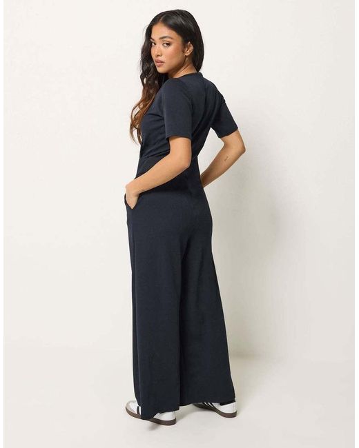 PixieGirl Blue Petite Wide Leg Jumpsuit