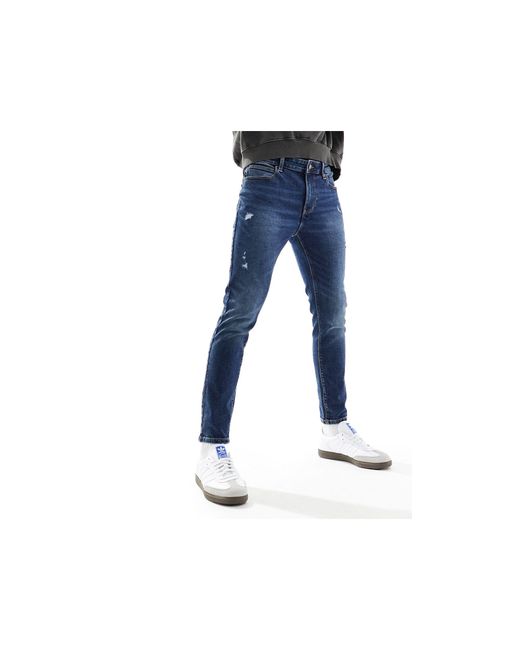 ASOS – hautenge jeans aus power-stretch in Blue für Herren