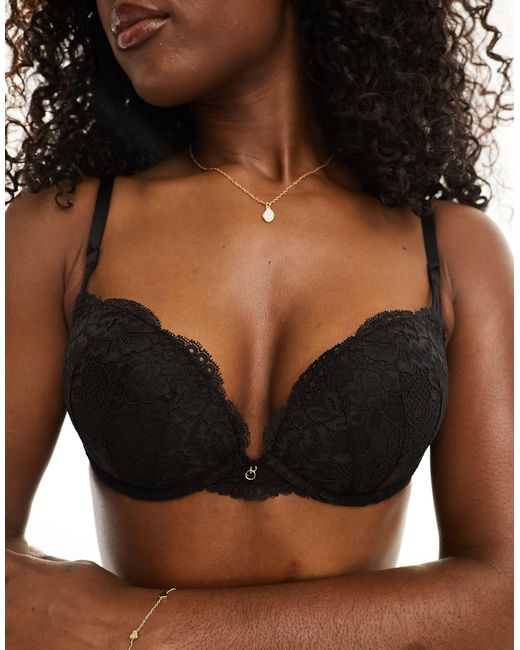 Ann Summers Brown Sexy Lace Planet Padded Boost Bra