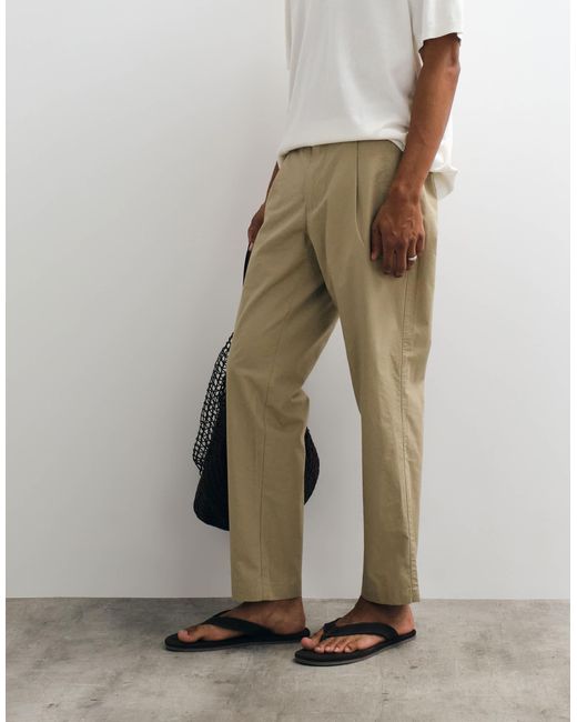Mango Natural Straight Trouser for men