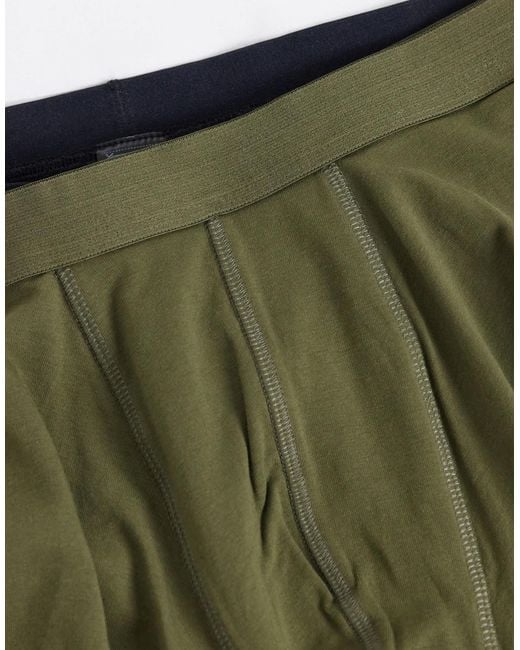 ASOS Green 3 Pack Trunks for men