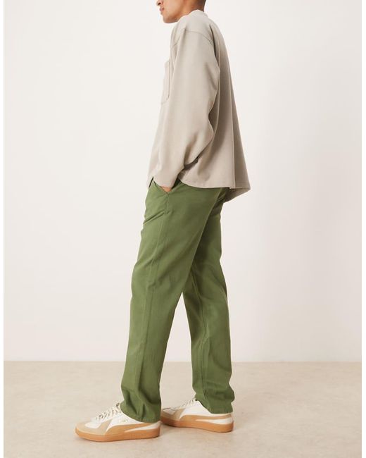ASOS Green Straight Fit Chino for men