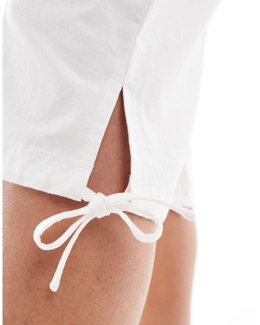 Daisy Street White Seam Detail Capri Trousers