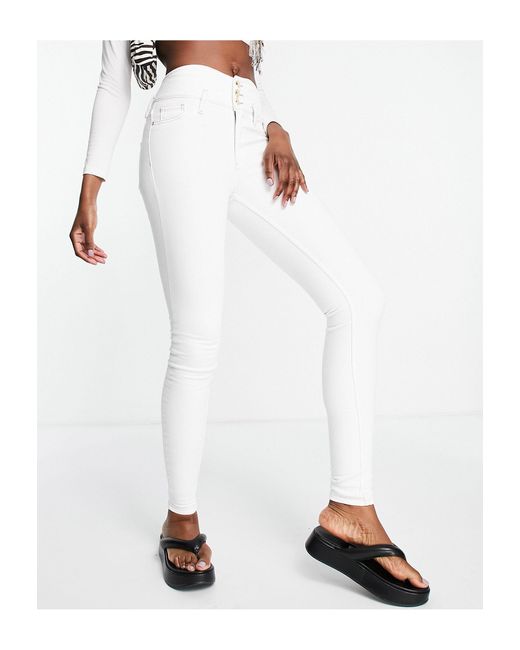 River island store white skinny jeans