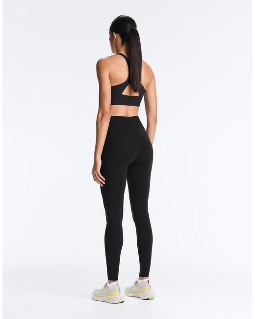 Oysho Blue Basic Compressive Ankle-length leggings