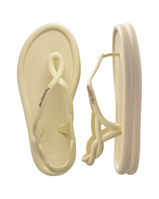 Havaianas Natural Toe Post Flip Flops