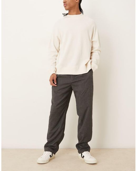 Mango Gray Pleat Front Tailored Trouser for men