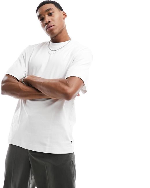 Jack & Jones Oversized T-Shirt Van 200Gsm Zware Stof in het White voor heren