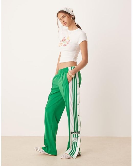 adidas Originals Adibreak Track Pants in Green | Lyst UK
