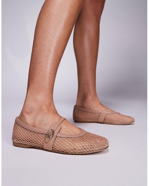 Steve Madden Natural Rejoice-m Mesh Ballet Flats