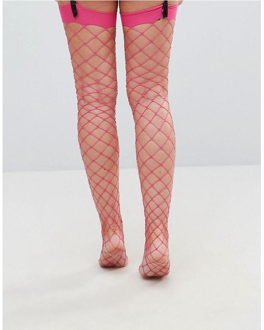 Lyst Asos Oversized Stockings in Pink