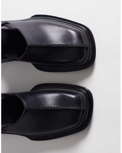 Dr. Martens Blue Maybole Square Toe Mule