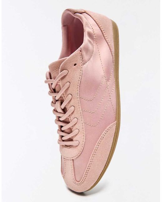 Bershka Pink Flat Sole Trainers