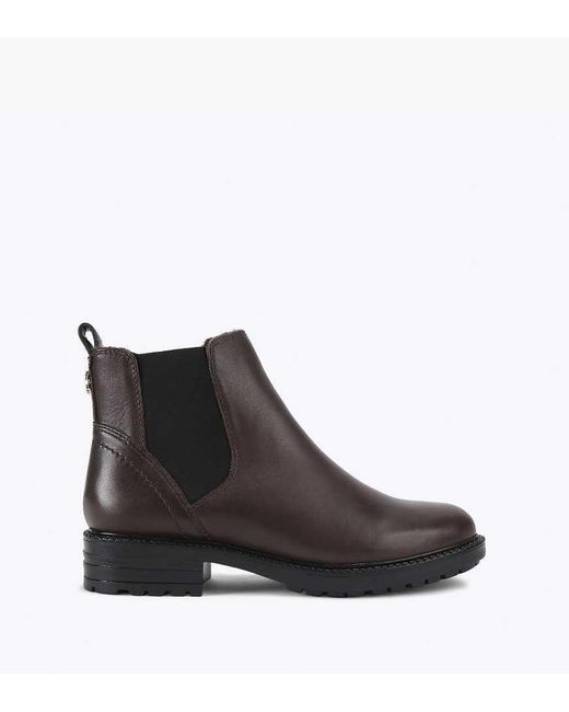 Carvela Kurt Geiger Brown Russ Wide Fit Low Ankle Boots