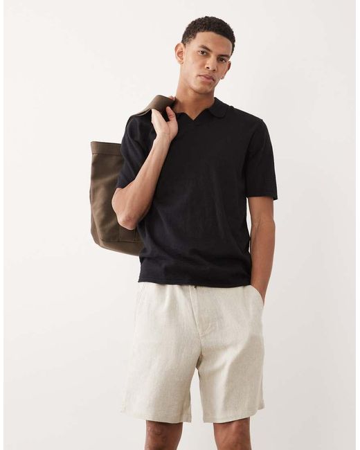 Jack & Jones Natural Linen Rich Loose Drawstring Short for men