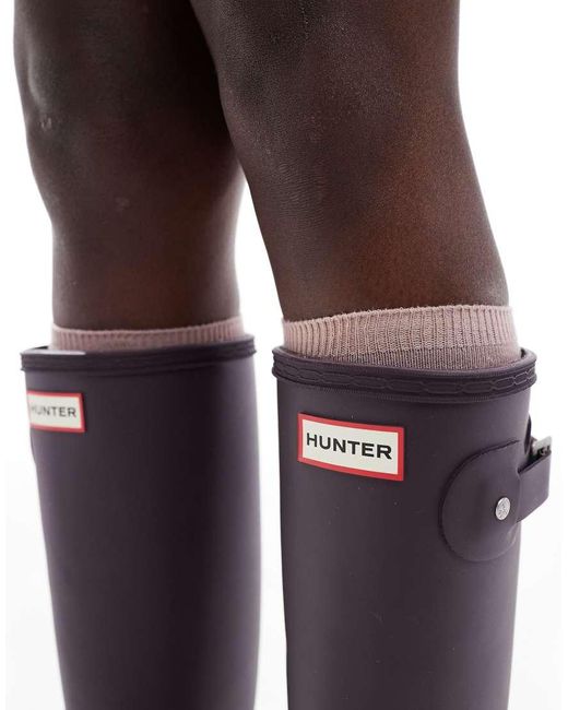 Hunter Blue Original Tall Wellington Boots