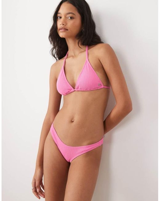 Billabong Pink High Rise Bikini Bottom