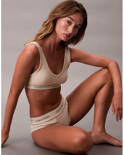 Calvin Klein Brown Heritage Cotton Bikini Brief