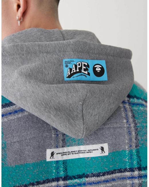 Aape By A Bathing Ape Aape by a bathing ape – langärmlige hemdjacke in Blue für Herren