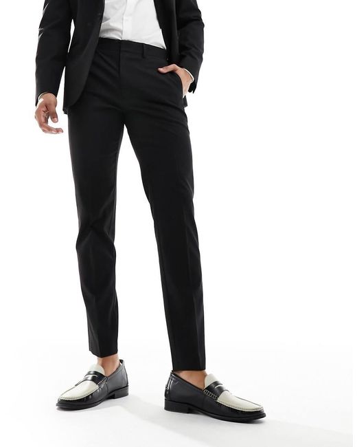 ASOS Black Slim Tuxedo Pants for men