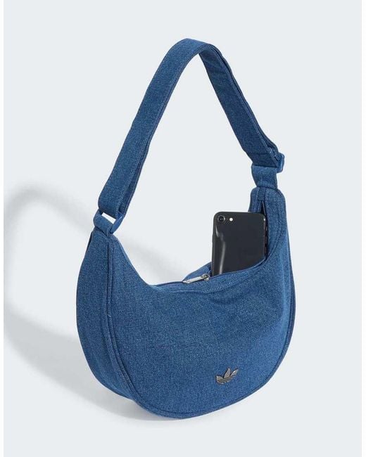 Adidas Originals Blue Adicolor Half Crescent Bag