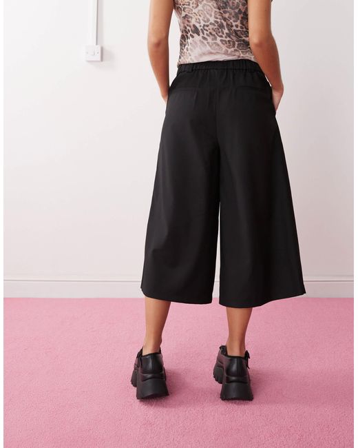 Collusion Black Tailored Cullotte
