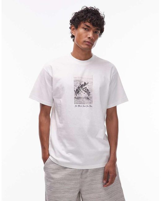 Camiseta Blanca De Corte Suelto No Play De Carhartt de hombre de color White