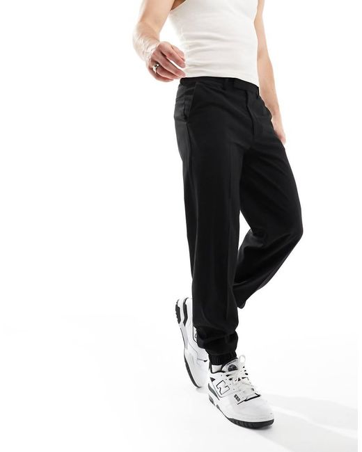 ASOS Black Smart Straight Leg jogger for men