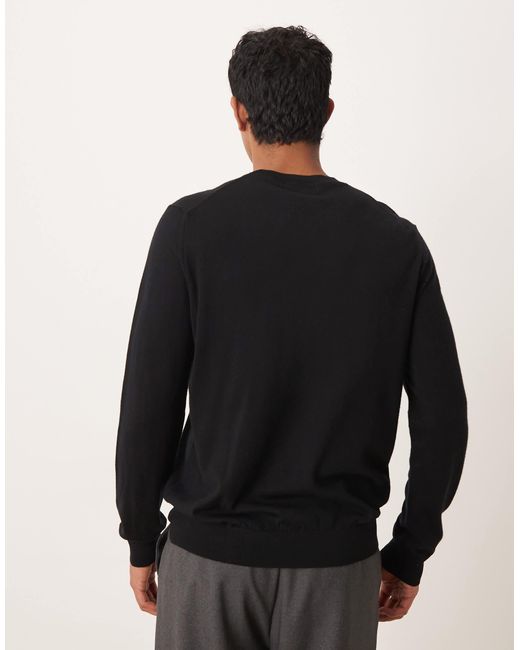 Mango – wollpullover in Black für Herren