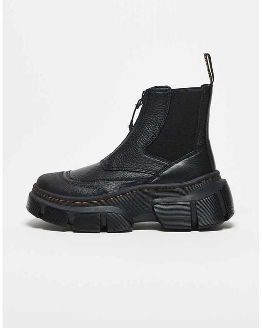 Dr. Martens Black Dmxl Zip Chelsea Boots