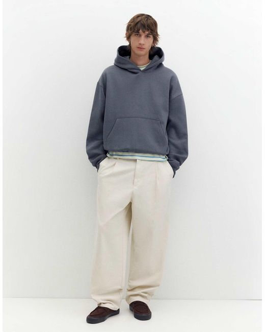 Pull&Bear Hoodie in Blue für Herren
