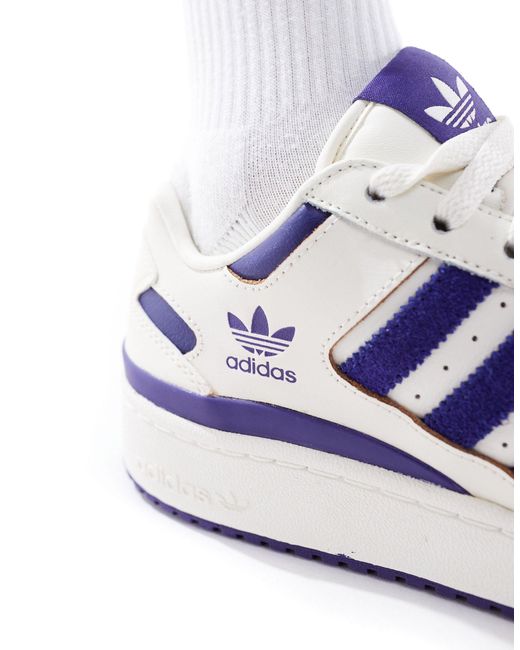 Forum bold - baskets à rayures - et violet Adidas Originals en coloris White