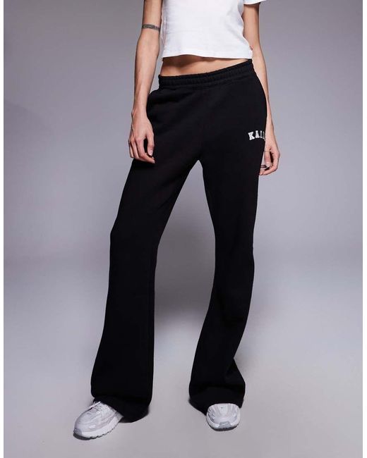 Kaiia Blue Tall Cotton Blend Embroidered Logo Wide Leg Joggers