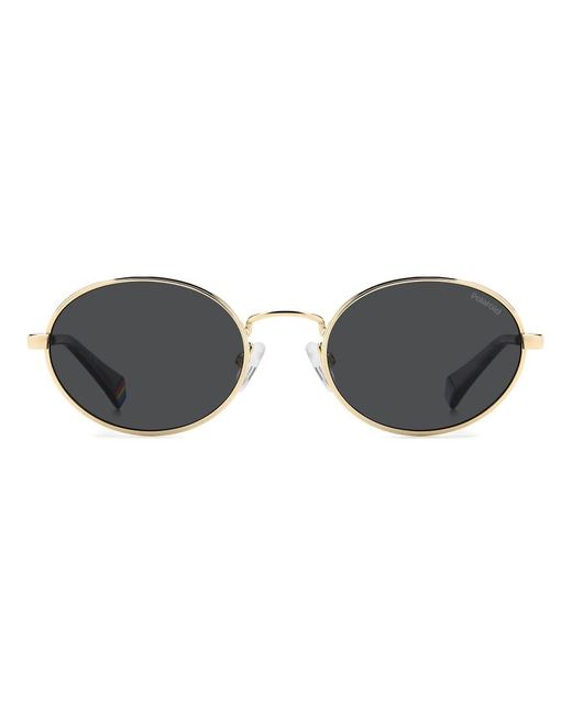 Polaroid Sunglasses Metallic 90S Oval Sunglasses With Polarized Lenses