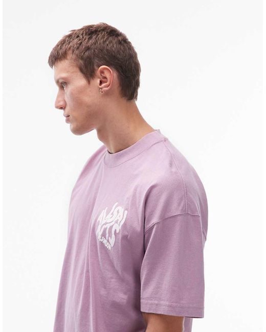 AllSaints Purple Orlando T-shirt for men