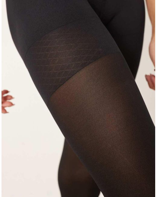 ASOS Natural 40 Denier Tights With Bum Tum Thigh Support