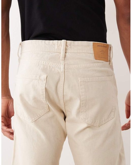 Jack & Jones Natural Chris Straight Jeans for men