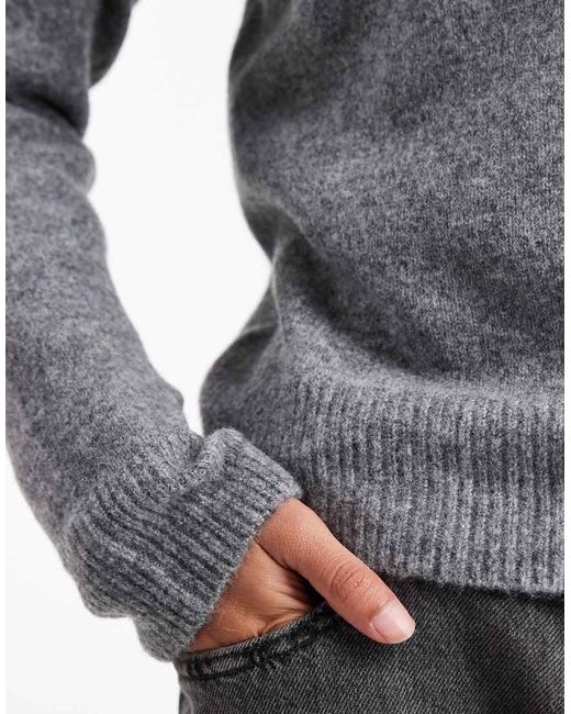 New Look Gray Crew Neck Jumper