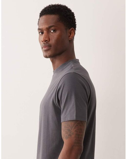 ASOS Brown Essentials 2 Pack Regular Fit T-shirts for men