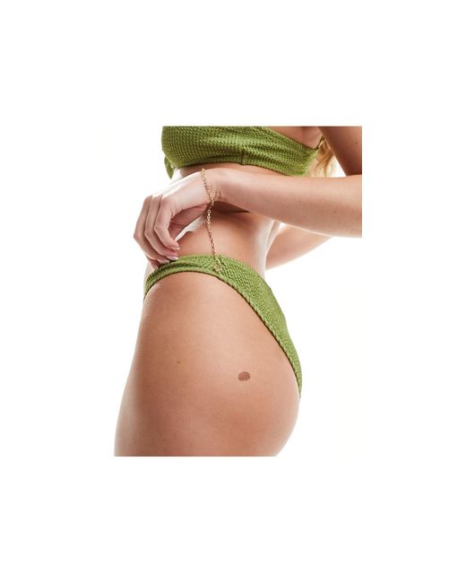 Lindex Green – naomi – brasilianische bikinihose