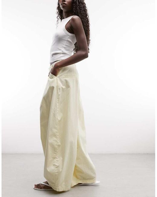Collusion Natural Xl Balloon Pants With Pleats