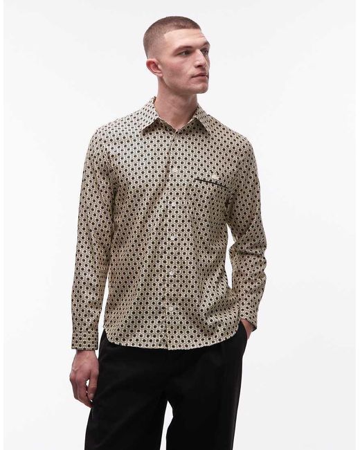 Camicia di Lacoste in Gray da Uomo
